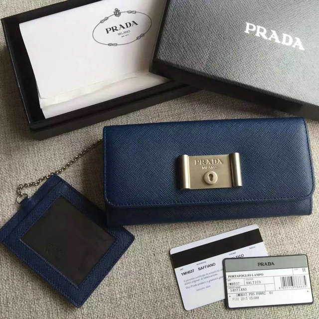 プラダ  FY-N8011　016年再入荷　2折財布　タイがレザー