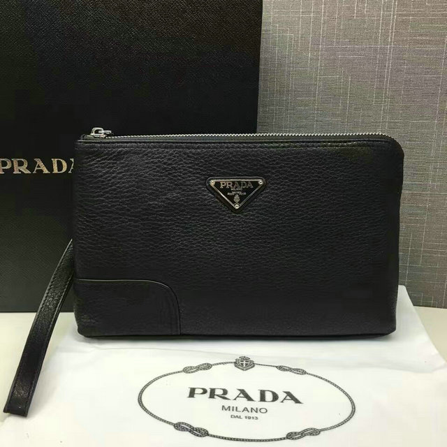 プラダ　LFH-0655　2016年新品　手持ち鞄　メンズ　カーフレザー
