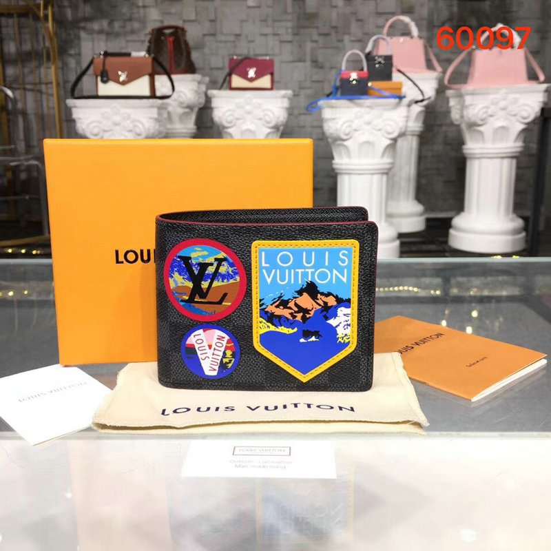 商品名称：ルイヴィトンLOUIS VUITTON 057-N60097　2018年新作 ポルトフォイユ ミュルティプル ダミエグラフィット 二つ折り短財布