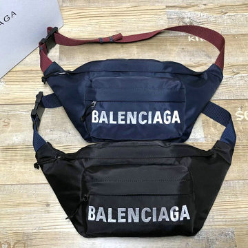 バレンシアガ BALENCIAGA  YUN-BA085330Q 2019年最新入荷 ウィール ベルトパック ウェストバッグ ボディバッグ ベルトバッグ ナイロン 男女兼用