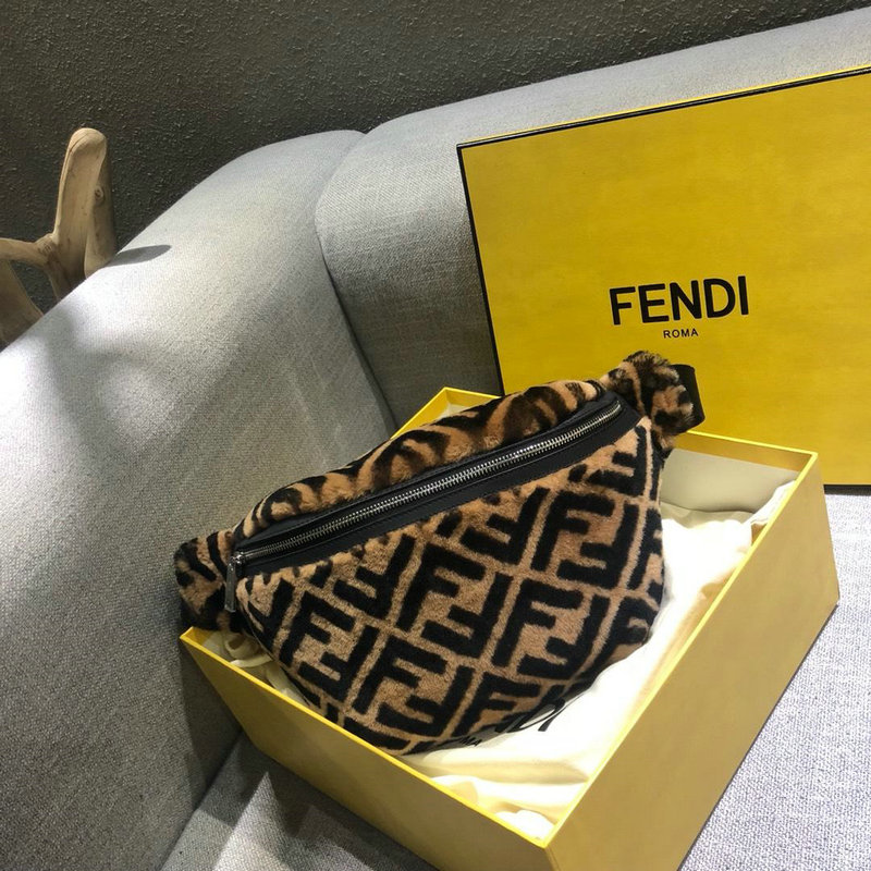 フェンディ FENDI BXN-FD5404 2019年最新作 ベストバッグ ウェストバッグ チェストバッグメンズ 通勤 ウール コーヒー