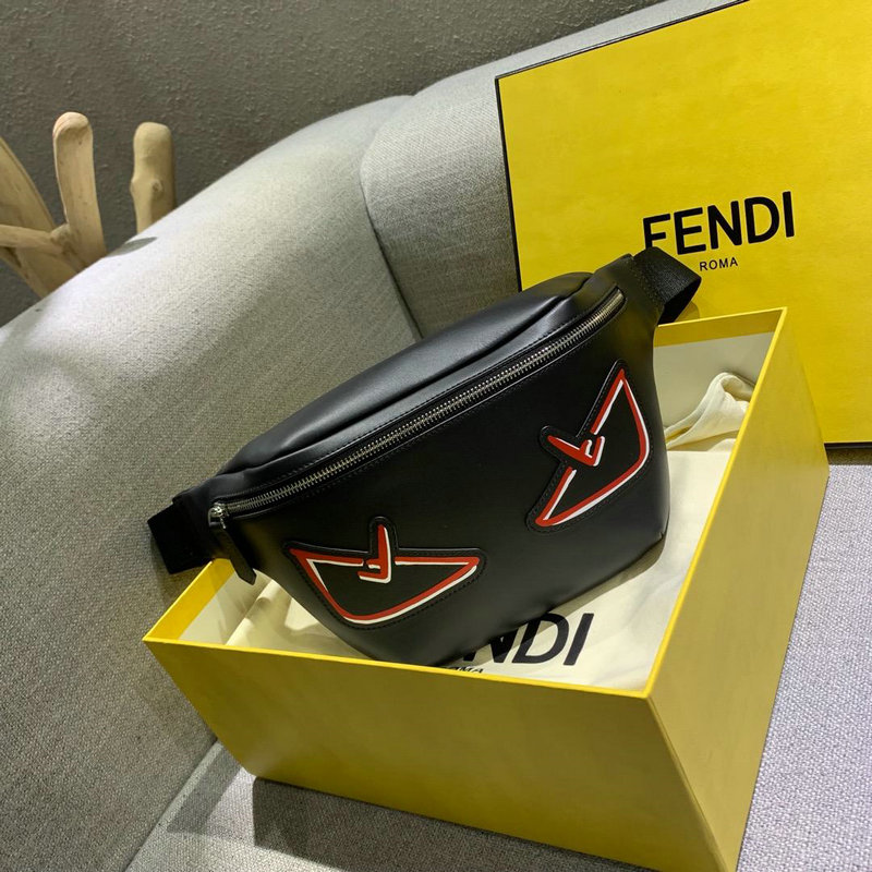フェンディ FENDI BXN-FD69003 2019年最新作 ベストバッグ ウェストバッグ チェストバッグ カーフスキン 黒