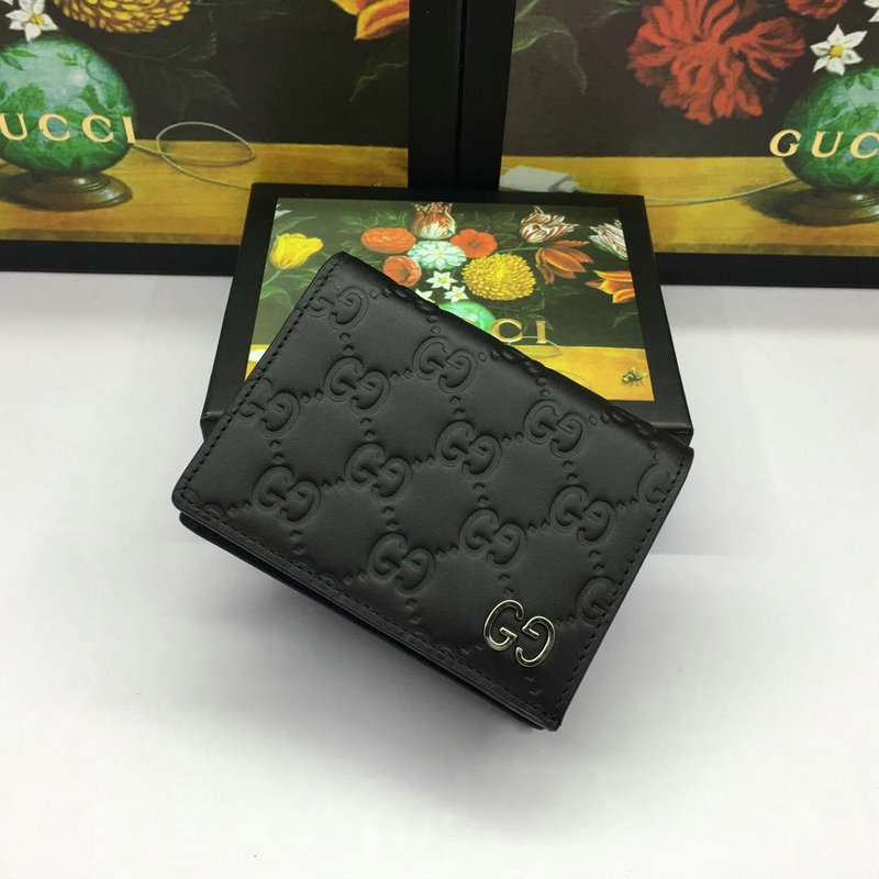 グッチ GUCCI 057-GG522869 2019年最新入荷 カードケース コインケース 小銭入れ カーフスキン 黒