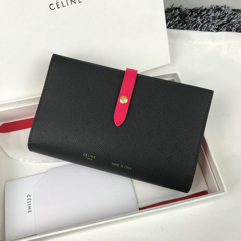 商品名称：セリーヌ CELINE CC-CE4148KM 2019年最新入荷 ラージ ストラップ ウォレット 二つ折り長財布 カードケース 小銭入れ カーフスキン