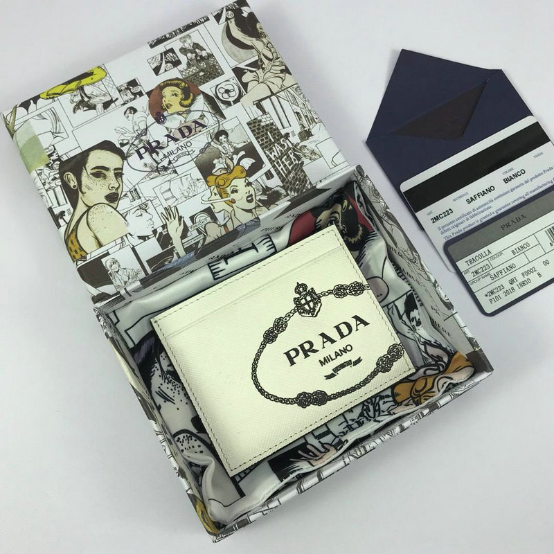プラダ PRADA 025-PD2MC223 2019年最新作 二つ折り カードケース レザー メンズ用