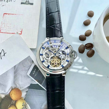 カルティエ CARTIER 2019年最新入荷 メンズ 腕時計 オートマチック ウォッチ 自動巻き 時計 男性用 本革ベルト