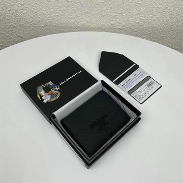 プラダ PRADA JS-PD1MV204ZK  2020年最新入荷 二つ折り短財布 ショートウォレット カードケース カーフレザー
