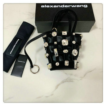 アレキサンダーワン Alexander Wang YUN-AW96065XK  2020年最新入荷 バゲットバッグ ミニバッグ 小銭入れ カーフレザー
