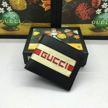 GUCCI グッチ 057-GG408827T  2019年最新入荷 スプリーム 二つ折り短財布 カードポケット レザー