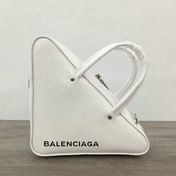バレンシアガ BALENCIAGA YUN-BA75975BS 2020年最新入荷 トライアングル ダッフル スモールサイズ ハンドキャリーバッグ ショルダーバッグ ラムスキン