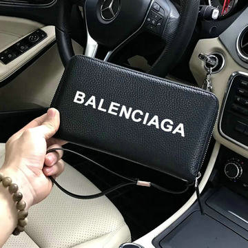 バレンシアガ BALENCIAGA GH-BA8881K 2021年最新入荷 ストラップ付き 手持ちかばん ファスナー長財布 カードポケット 小銭入れ カーフレザー