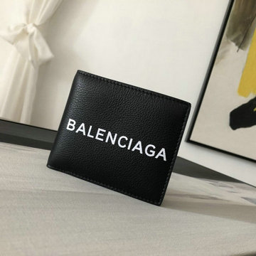 バレンシアガ BALENCIAGA GH-BAS21003  2021年最新入荷 二つ折り短財布 ショートウォレット カードケース 札入れ カーフレザー