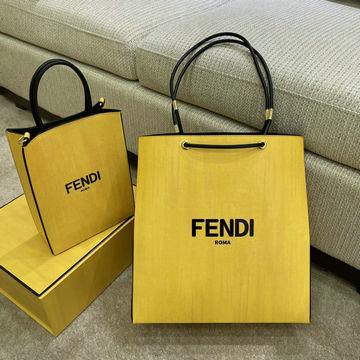 フェンディ FENDI BXN-FD56814Y 2021年最新入荷 パック ショッピングバッグ ミディアムバッグ トートバッグ ハンドバッグ 2way ショルダーバッグ