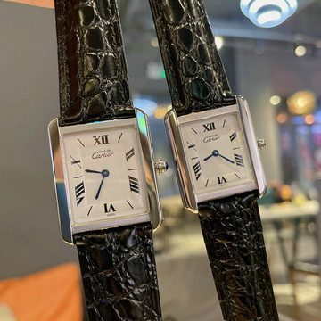 カルティエ CARTIER ZX-CAT22008K　2022年最新入荷 タンク ウォッチ カップル式 腕時計 時計 本革ベルト スイス製ムーブメント 男女兼用