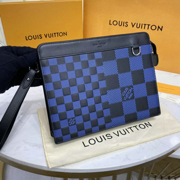 商品名称：ルイヴィトン LOUISVUITTON 057-N60448  2021年最新入荷 スタンディングバッグ 手持ちかばん クラッチバッグ セカンドバッグ メンズかばん ダミエ アンフィニ 3D レザー