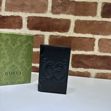 グッチ GUCCI 057-GG739478BK 2023年最新入荷 ジャンボGG カードケース 二つ折り短財布 ショートウォレット カード入れ