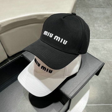 商品名称：ミュウミュウ MIUMIU AN-MZMM23003  2023年秋冬最新入荷 帽子 ベースボールキャップ 男女兼用 季節追わず