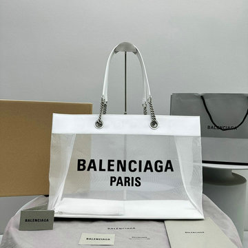 バレンシアガ BALENCIAGA 99-BA92841BS 2023年最新入荷 DUTY FREE ラージトートバッグ ハンドバッグ トップハンドルバッグ メッシュ