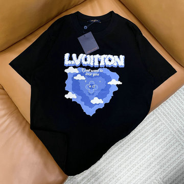 ルイヴィトン LOUISVUITTON MS-TDLV23098 2023年最新入荷 Tシャツ 半袖 ショートスリーブ スウェットシャツ 短袖 クルーネック トップス レジャーシャツ