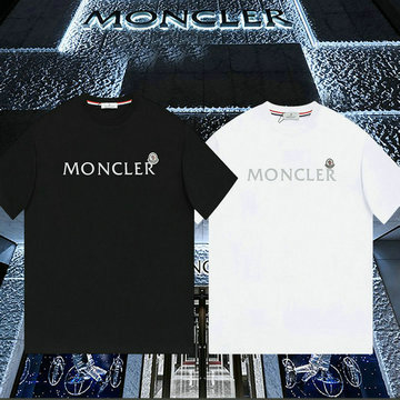 モンクレール MONCLER  MS-TDMC23010  2023年最新入荷 Tシャツ 半袖 ショートスリーブ スウェットシャツ 短袖 クルーネック トップス レジャーシャツ