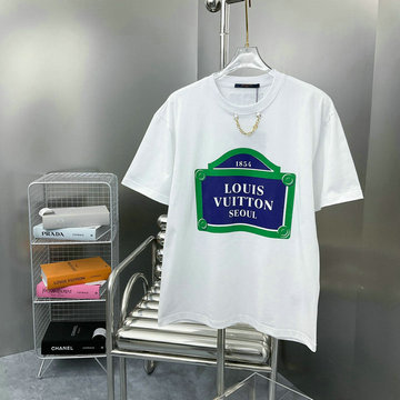 ルイヴィトン LOUISVUITTON MS-TDLV23106 2023年最新入荷 Tシャツ 半袖 ショートスリーブ スウェットシャツ 短袖 クルーネック トップス レジャーシャツ