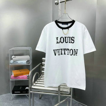 ルイヴィトン LOUISVUITTON MS-TDLV23107 2023年最新入荷 Tシャツ 半袖 ショートスリーブ スウェットシャツ 短袖 クルーネック トップス レジャーシャツ