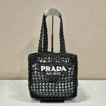 商品名称：プラダ PRADA 99-PD1BG444BK 2023年最新入荷 ラフィア トートバッグ ハンドバッグ ホーボーバッグ 肩掛け ショルダーバッグ レディースかばん