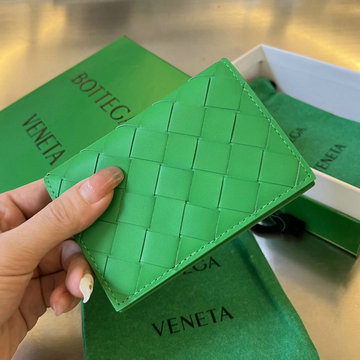 ボッテガヴェネタ BOTTEGAVENETA aj-BOV605720QGL 2023年最新入荷 イントレチャート カードケース 二つ折り短財布 名刺入れ