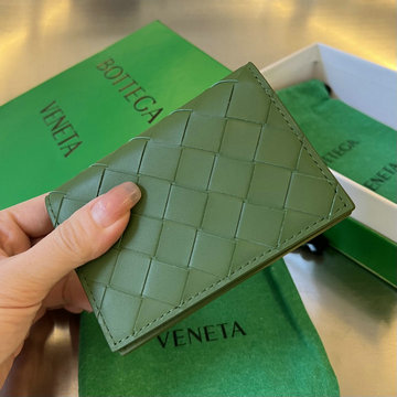 ボッテガヴェネタ BOTTEGAVENETA aj-BOV605720QMG 2023年最新入荷 イントレチャート カードケース 二つ折り短財布 名刺入れ