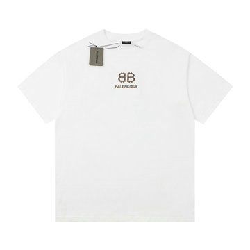 バレンシアガ BALENCIAGA MS-TDBA23013 2023年最新入荷 Tシャツ 半袖 ショートスリーブ スウェットシャツ 短袖 クルーネック トップス レジャーシャツ 男女兼用