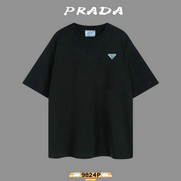 プラダ PRADA MS-TDPD23005 2023年最新入荷 Tシャツ 半袖 ショートスリーブ スウェットシャツ 短袖 クルーネック トップス レジャーシャツ