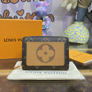 商品名称：ルイヴィトン LOUISVUITTON 057-M81461　2020年最新入荷 ポルトフォイユ ルー ジッピーウォレット ファスナー短財布 コインケース 小銭入れ カードケース