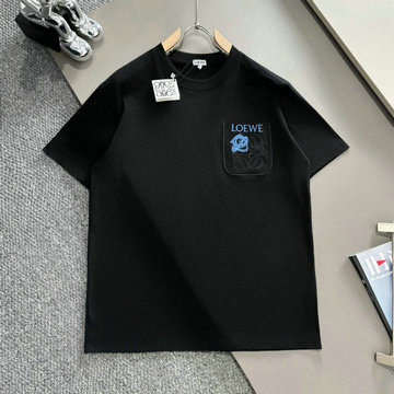 ロエベ LOEWE MS-TDLE24002 2024年最新入荷 Tシャツ 半袖 ショートスリーブ スウェットシャツ 短袖 クルーネック トップス レジャーシャツ