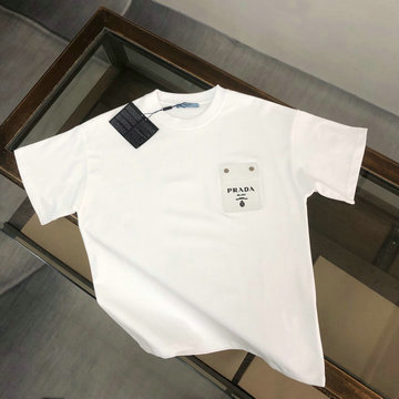 プラダ PRADA MS-TDPD24010 2024年最新入荷 Tシャツ 半袖 ショートスリーブ スウェットシャツ 短袖 クルーネック トップス レジャーシャツ