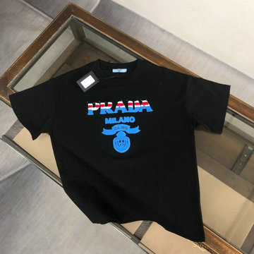 プラダ PRADA MS-TDPD24011v2024年最新入荷 Tシャツ 半袖 ショートスリーブ スウェットシャツ 短袖 クルーネック トップス レジャーシャツ