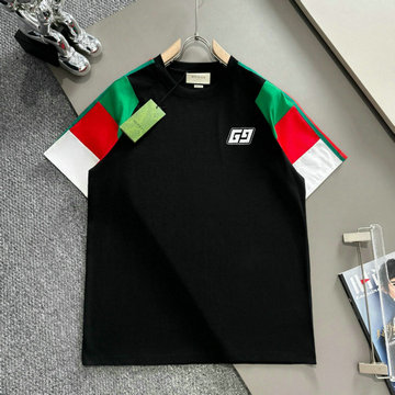 グッチ GUCCI MS-TDGG24007 2024年最新入荷 Tシャツ 半袖 ショートスリーブ スウェットシャツ 短袖 クルーネック トップス レジャーシャツ