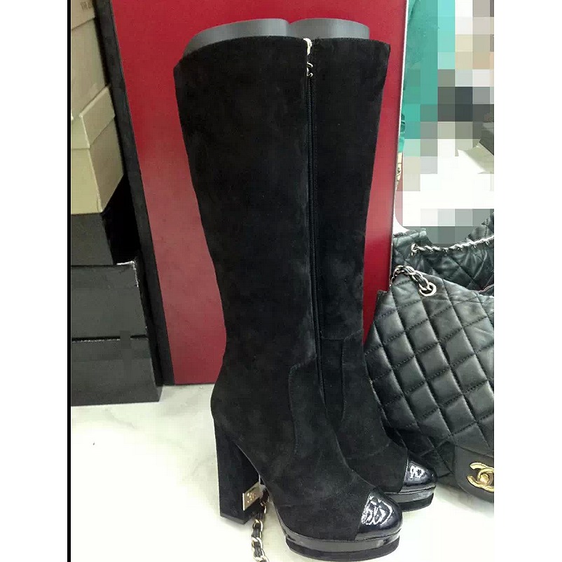 2014年新作品【CHANELシャネル】ブーツカシミヤスエードレザー ハイヒールXML1066