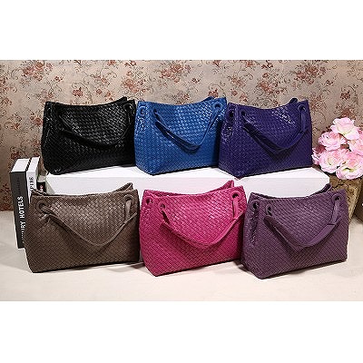 BOTTEGAVENETA＆ボッテガヴェネタ　2014年新品　ハンドバッグ　BV編みこみ6色　LXN9636