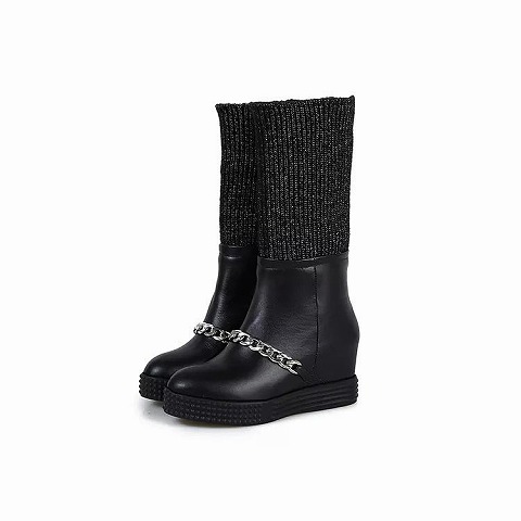 商品名称：2014年秋冬シャネル新品ブーツ  CHANEL シープレザー YSMP0969