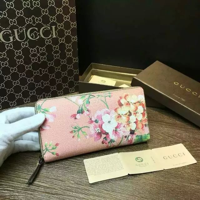 FY4-GG5847　グッチ2015年長財布ファスナー財布　PVCレザー