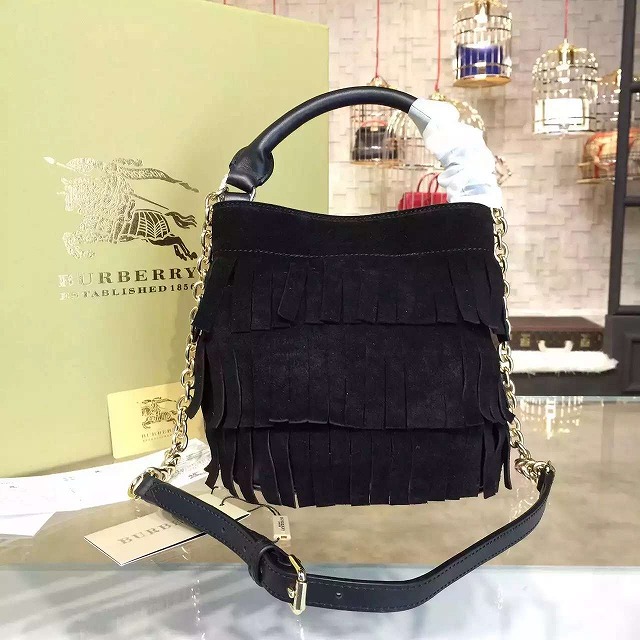 GH2-N932　バーバリー2015年新品ハンドバッグbucket　スエードレザー