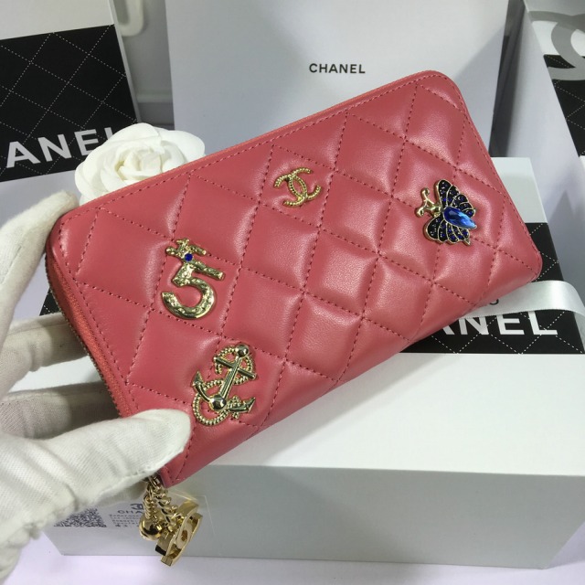 商品名称：2016年財布CHANELシャネル　人気品086-CH329 シープスキン　ローズ