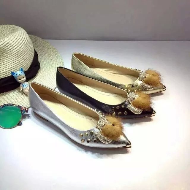 2016年 026-MIUMIU429XS ミュウミュウ パンプス　平ら　レザー