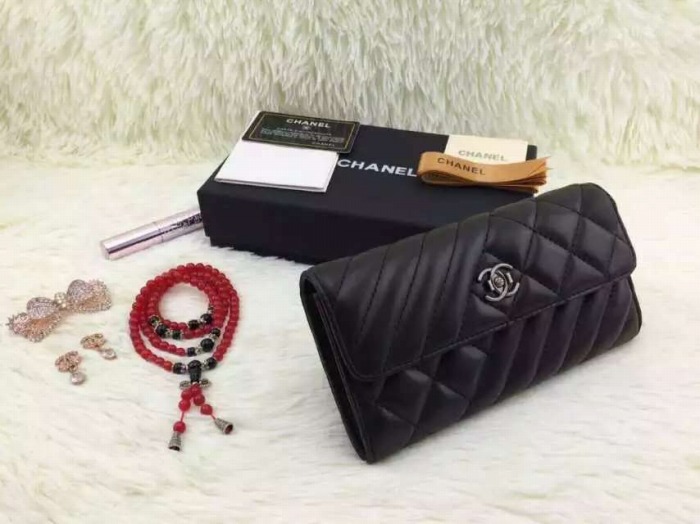 FY2-N5871 2016年シャネル長財布2折り財布　オリジナルレザー