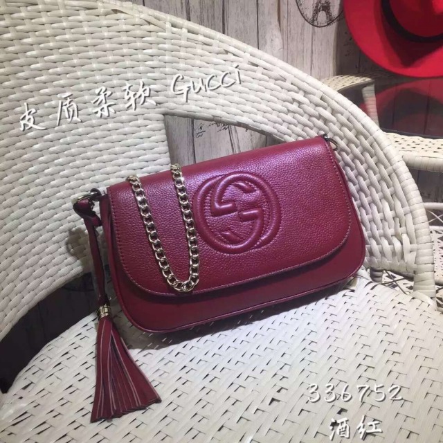 商品名称：GH1-336752　GUCCI2016年 グッチショルダーバッグ　カーフレザー