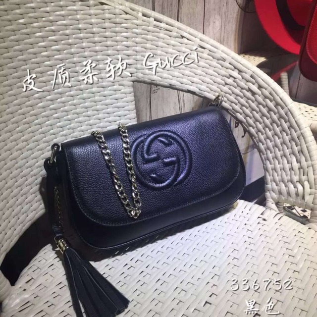 GH4-336752　GUCCI2016年 グッチショルダーバッグ　カーフレザー