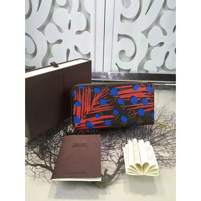 2016年057a-M41908 LOUIS VUITTON ルイヴィトン 長財布 ジッピーウォレット ピンク モノグラム ジャングルドット