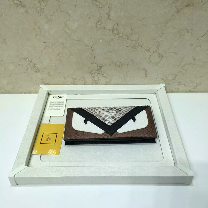 フェンディ　168-0186 2016年新品 長財布　蛇紋