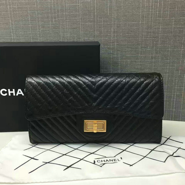 シャネル　LFH2-2506　2016年新品2折長財布　カーフレザー