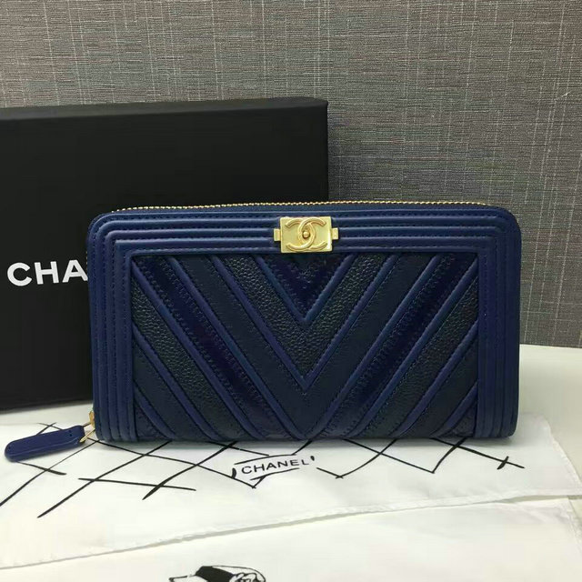 シャネル　LFH3-381　2016年新品　ファスナー財布　レザー